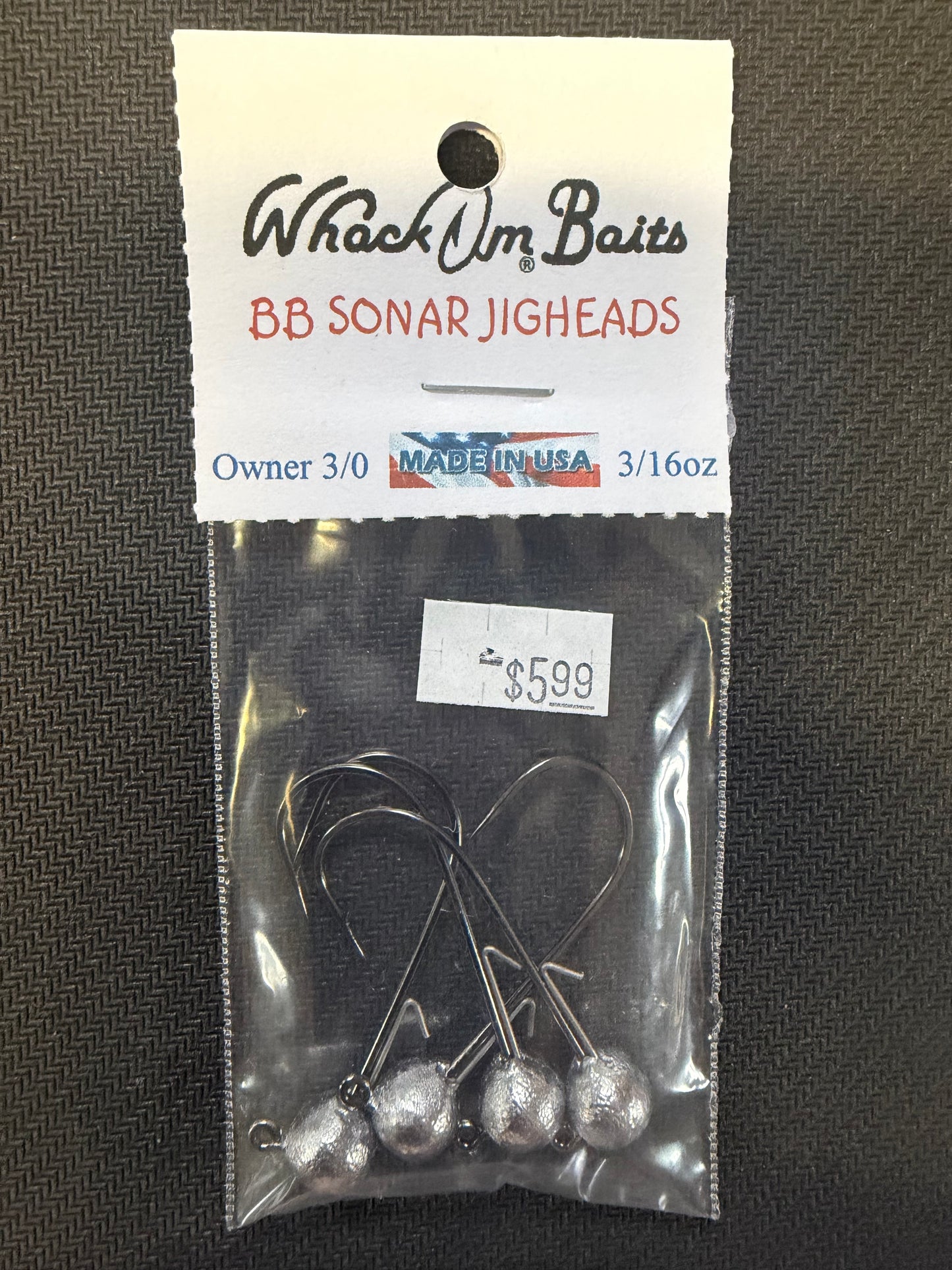Whack Um Baits BB Sonar Jig Heads (4 pk)