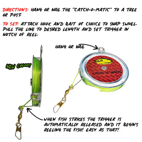 H&H Catch-O-Matic Auto Fishing Reel (Yo-Yo)