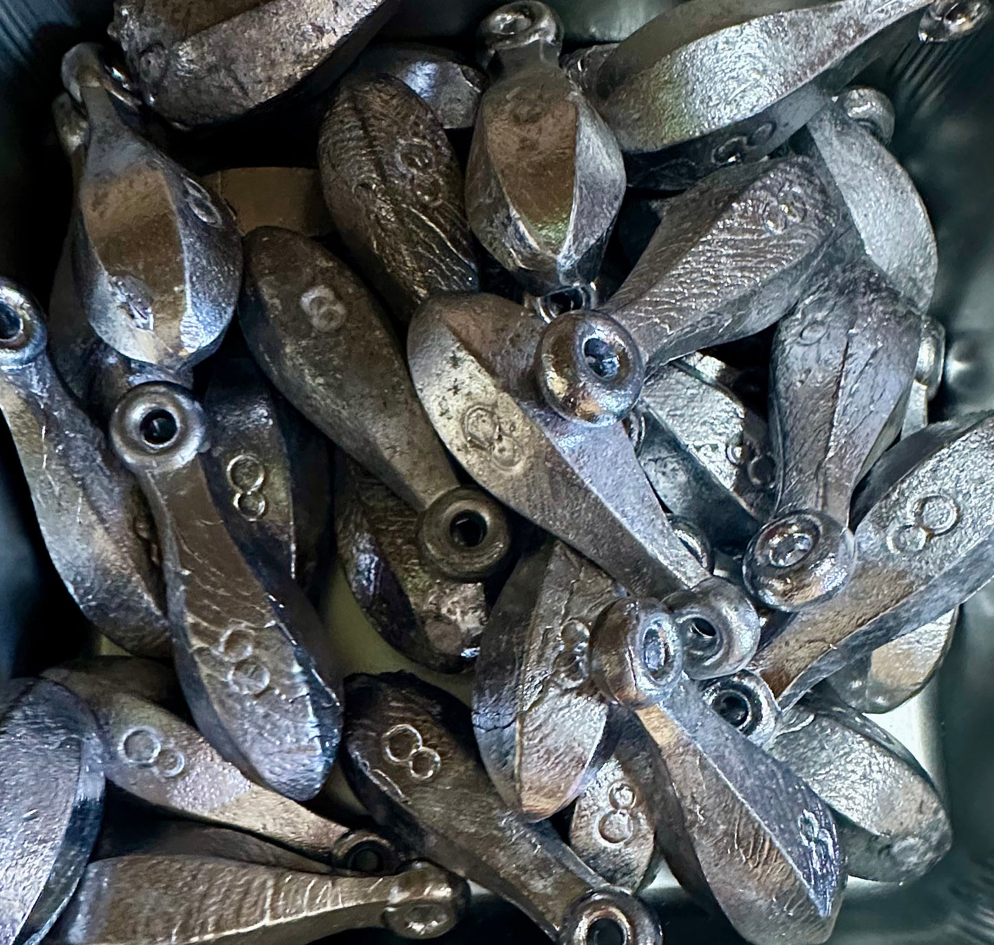 Twisted Hook Bank Sinker Weights