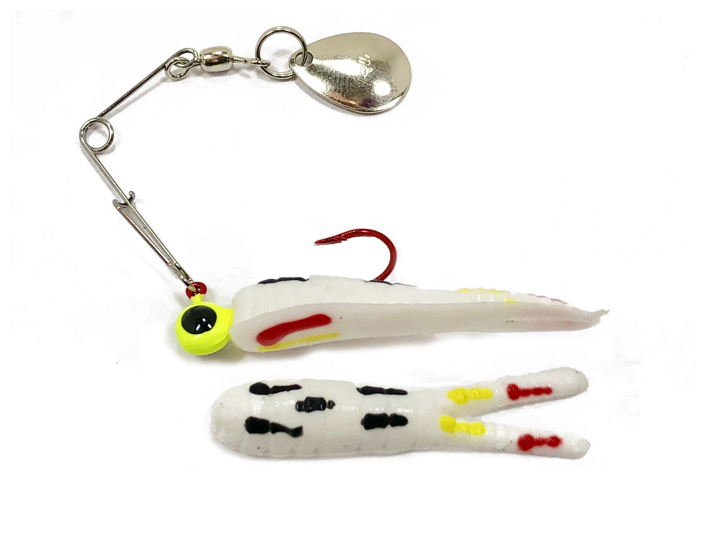 Bett's Spin Split Tail Lure - Nickel