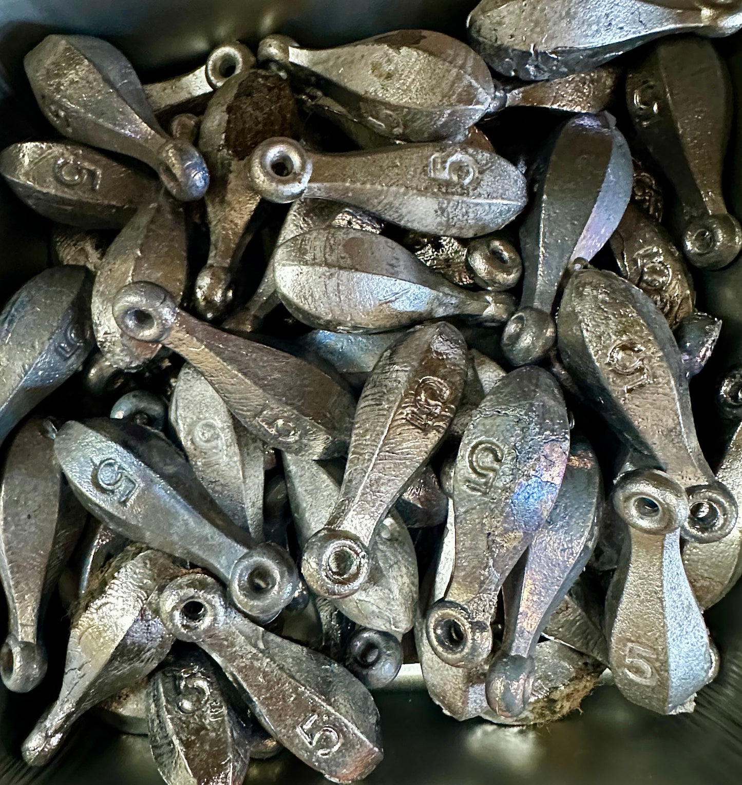 Twisted Hook Bank Sinker Weights