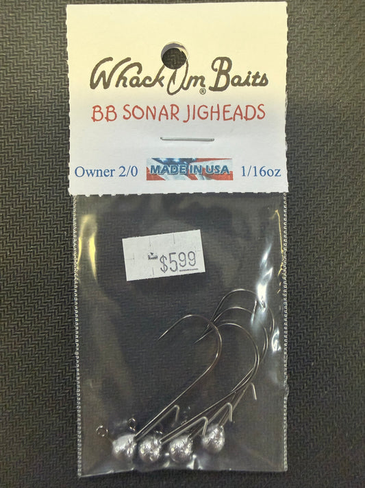 Whack Um Baits BB Sonar Jig Heads (4 pk)