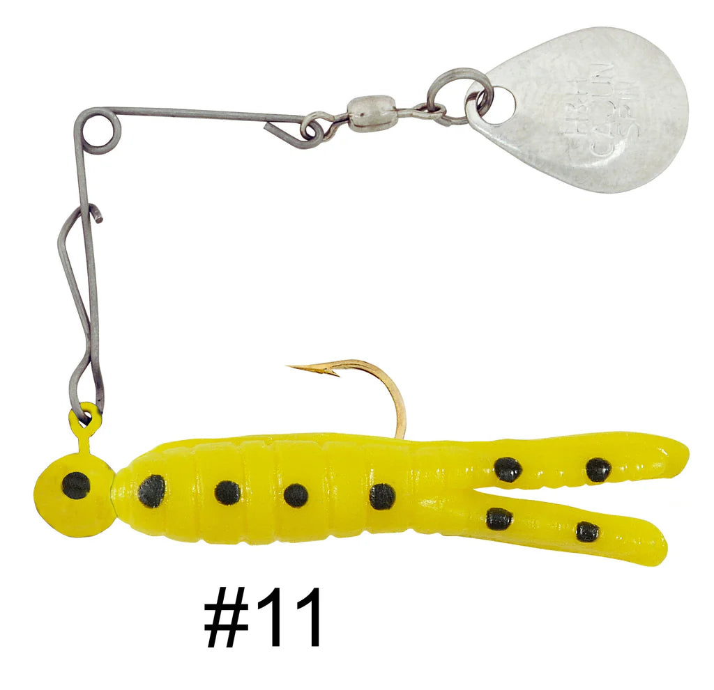 H&H Cajun Grub & Split Tail Spins - Nickel