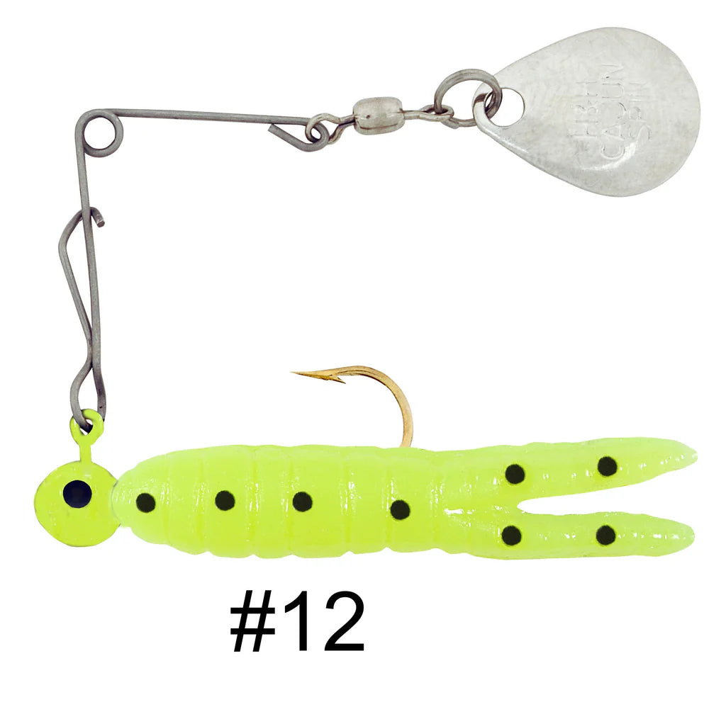 H&H Cajun Grub & Split Tail Spins - Nickel