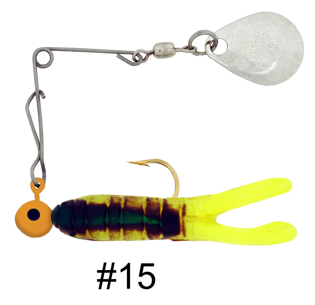 H&H Cajun Grub & Split Tail Spins - Nickel