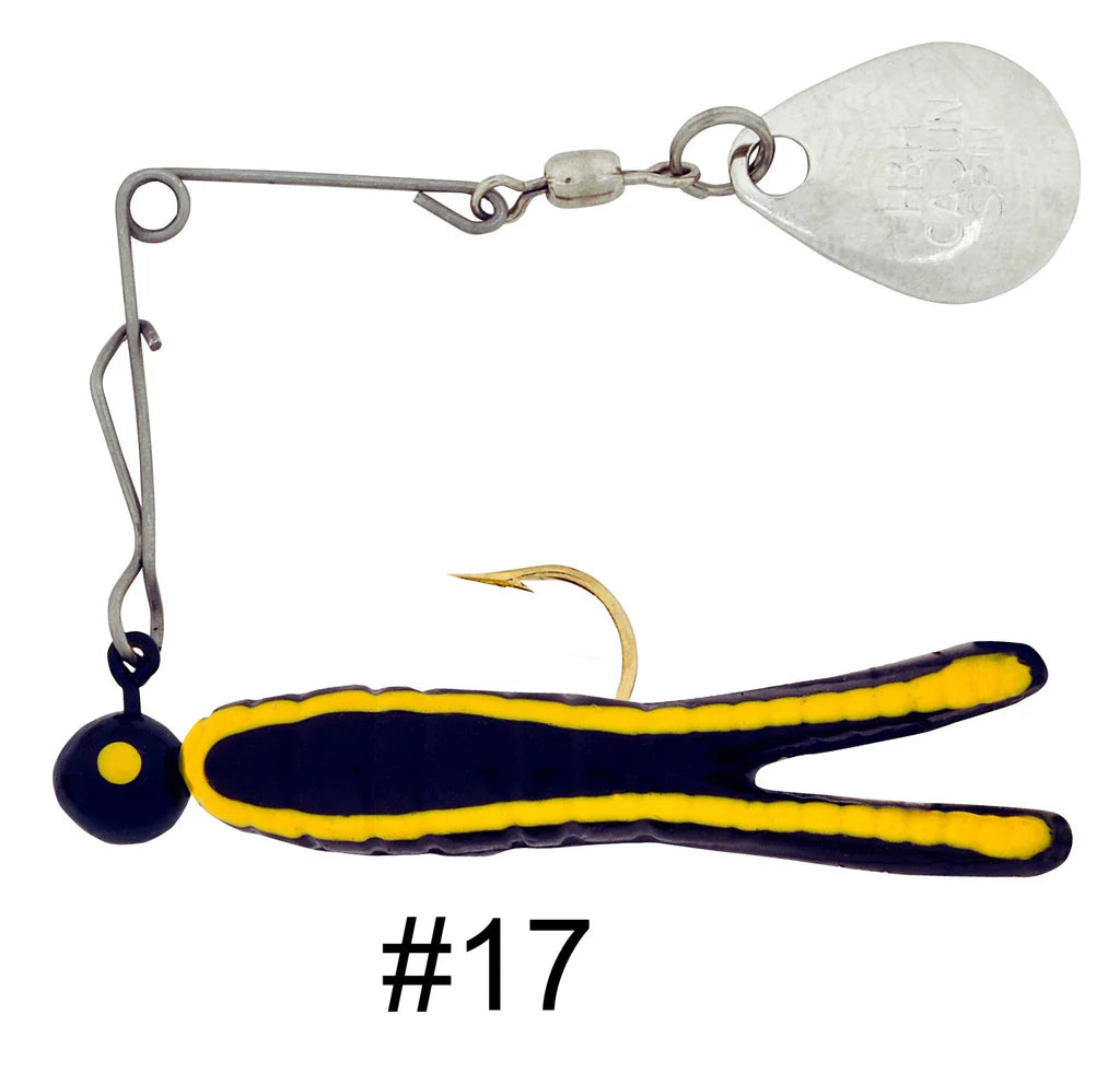 H&H Cajun Grub & Split Tail Spins - Nickel