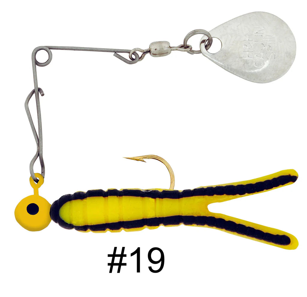 H&H Cajun Grub & Split Tail Spins - Nickel