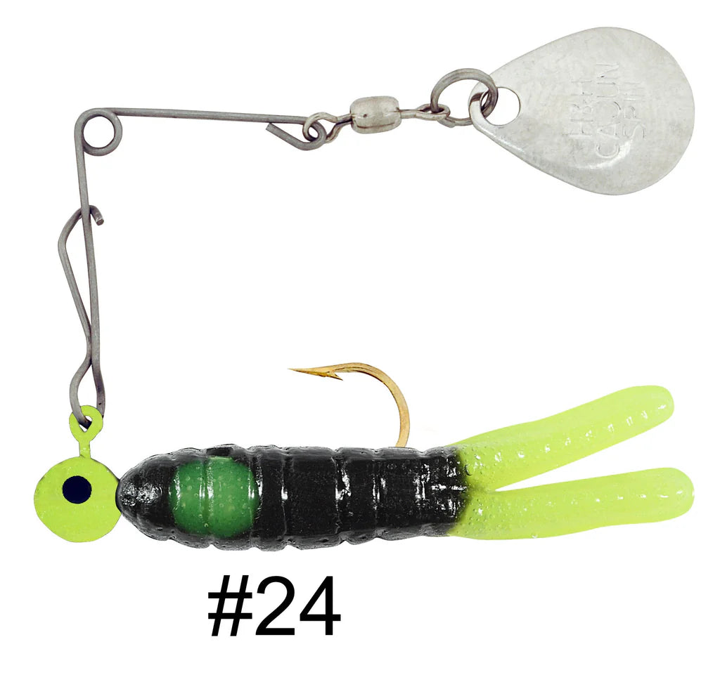 H&H Cajun Grub & Split Tail Spins - Nickel