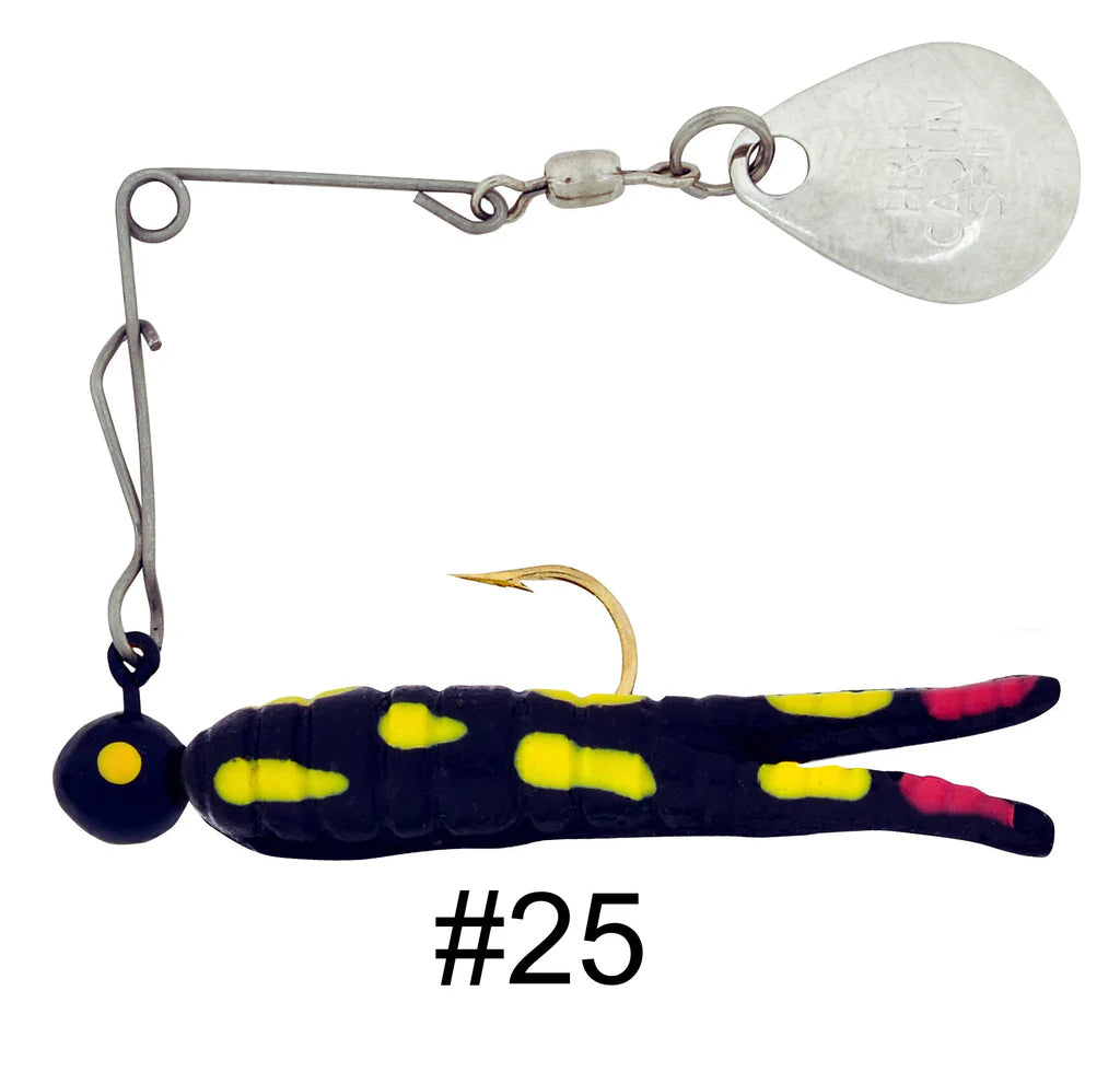 H&H Cajun Grub & Split Tail Spins - Nickel