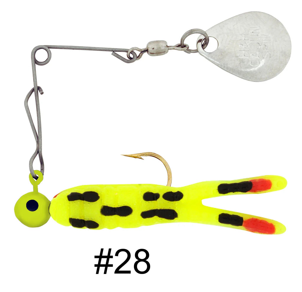 H&H Cajun Grub & Split Tail Spins - Nickel