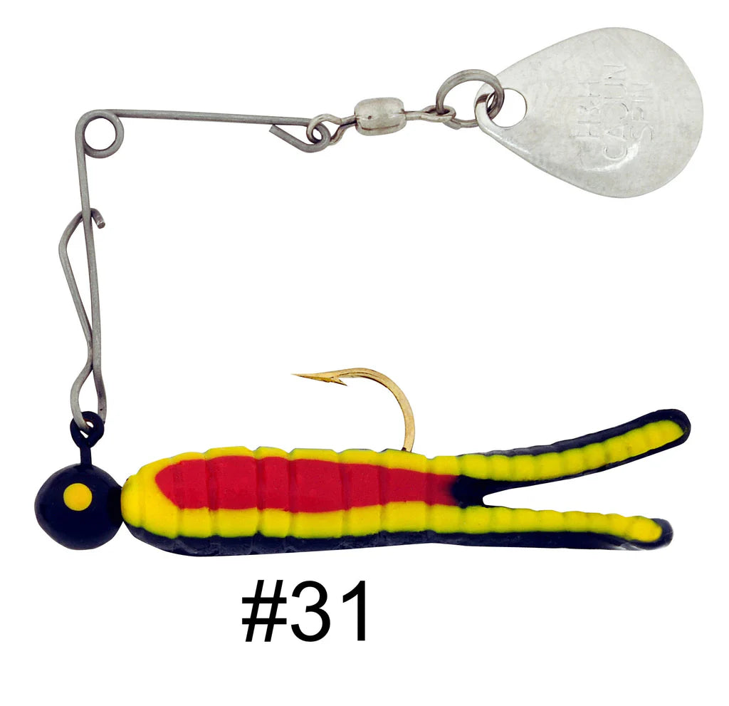 H&H Cajun Grub & Split Tail Spins - Nickel