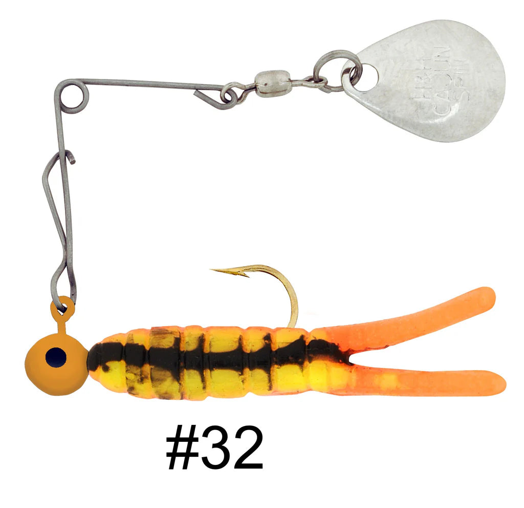 H&H Cajun Grub & Split Tail Spins - Nickel