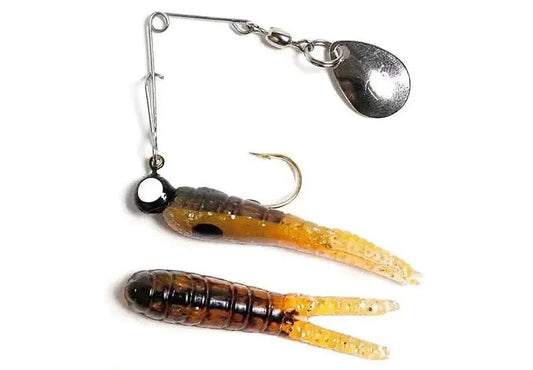 Bett's Spin Split Tail Lure - Nickel